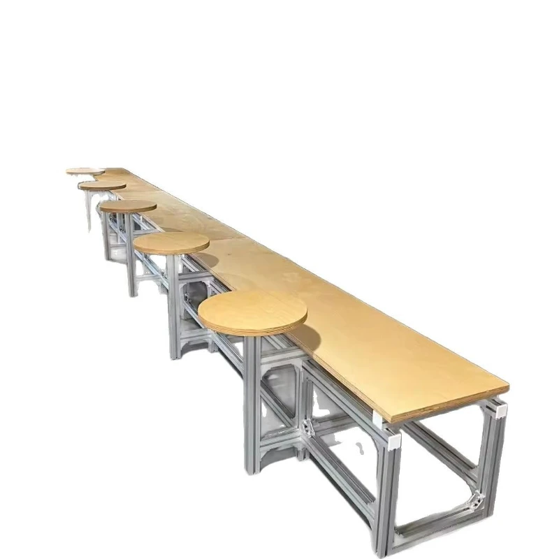 

Industrial wind ocean board cafe commercial milk tea dessert shop negotiation combination round square table and chairs