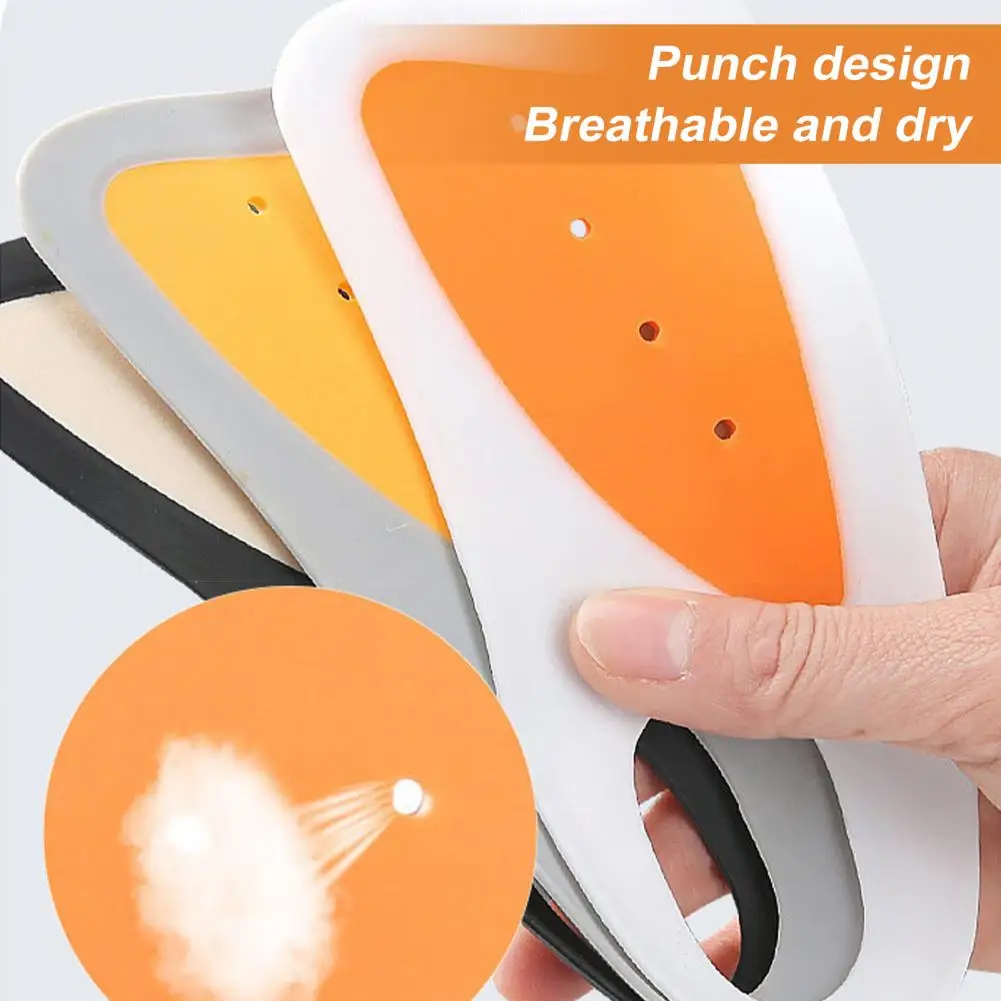 

1 пара ультратонких силиконовых стельок для мужской/женской обуви, стелька с бутсами, амортизирующая противоскользящая нашивка на пятку, наклейки для обуви