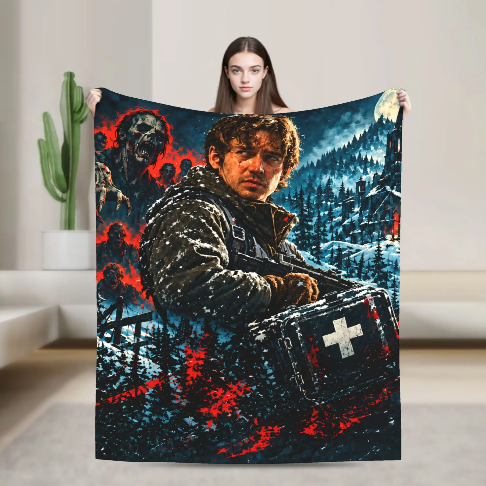 Bryan Hodukavich Game Blankets R-Residents Halloween Film Fuzzy Throw Blanket Summer Air Conditioning Personalised Bedspreads