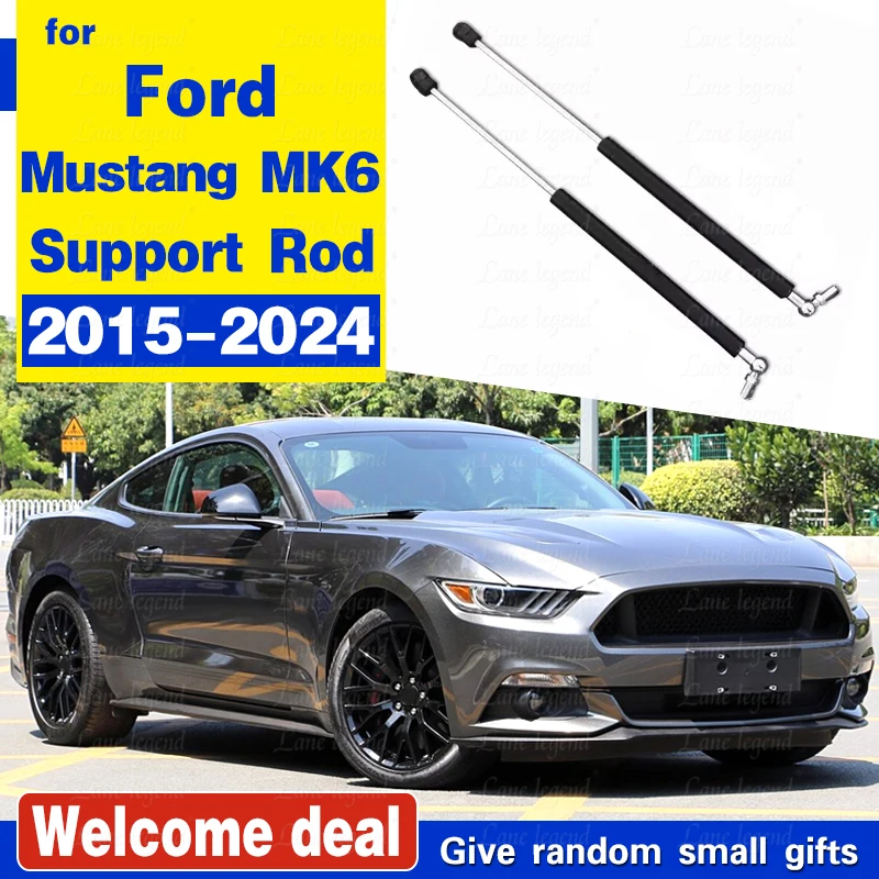 

Damper for Ford Mustang MK6 2015-2024 Front Bonnet Hood Gas Struts Lift Support Spring Shock Absorbers Hydraulic Rod