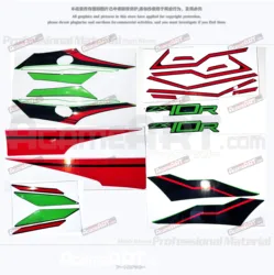 For KAWASAKI ZX-10R KRT Motorcycle Whole car stickers reflective decorative stickers fairing stickers