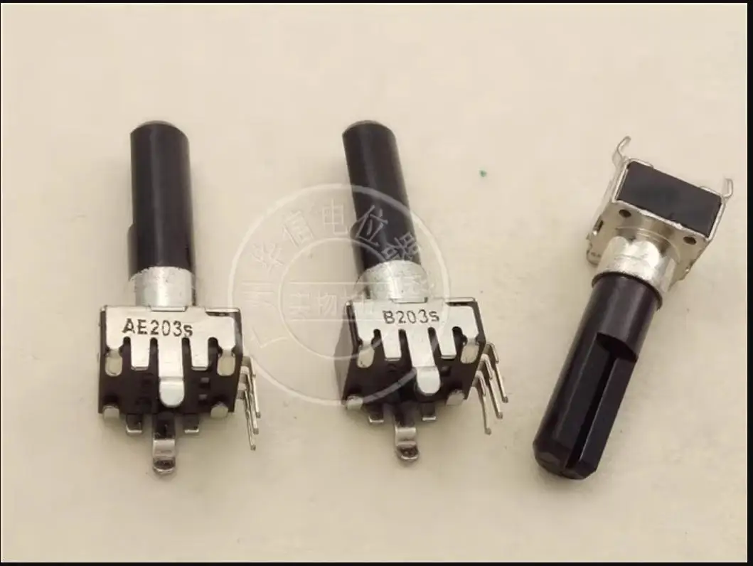 The new import Japan NOBLE RK09 Vertical single Potentiometer B203 B20K mid-centre point 23MMD Axle--10PCS/LOT