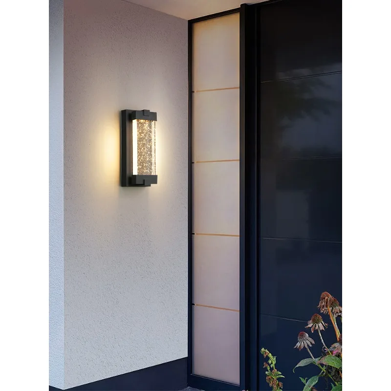 

Crystal outdoor wall lamp waterproof balcony villa corridor aisle exterior wall lamp simple outdoor courtyard staircase lamp