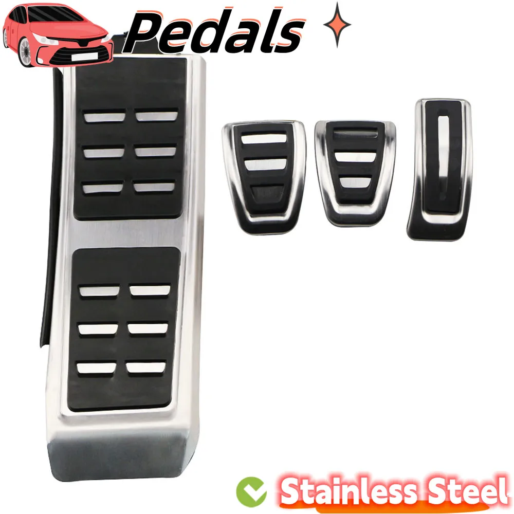 LHD Sport Pedals for Audi A4 B8 A6 A7 A8 S4 RS4 A5 S5 RS5 8T Q5 SQ5 8R Pedal Cover Fuel Brake Footrest Pads Auto Accessories