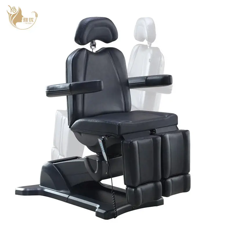 Electric Adjustable Split-Leg Massage Bed With 3 Motors For Beauty Tattoo And Spa Treatments