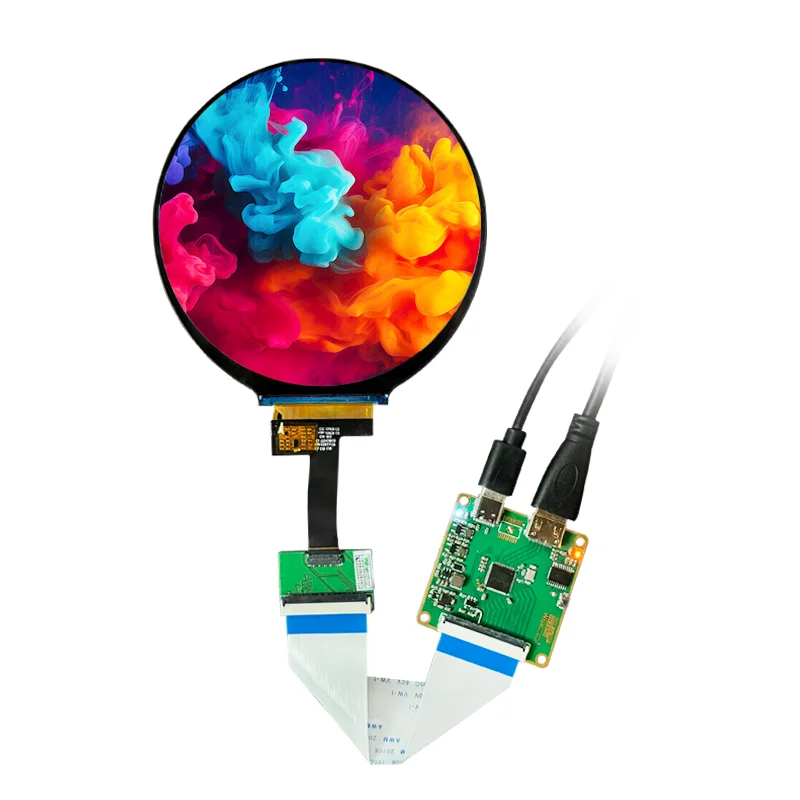 4 Inch 720*720 Round Display IPS Screen Circle Circular TFT LCD Module Panel LCM Type-C Driver Board For Raspberry Pi
