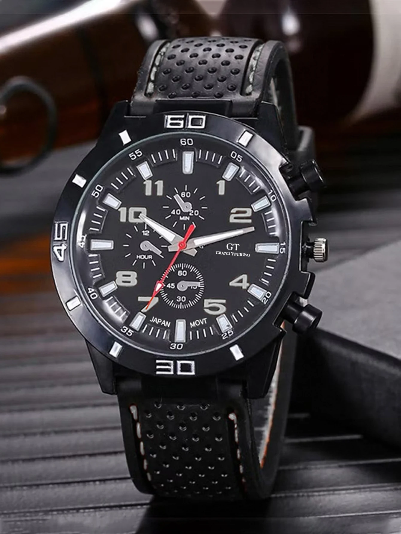 Men's Watch, Quartz Watch, Fashion Casual Watch, Elegant Silicone Strap, Round Dial