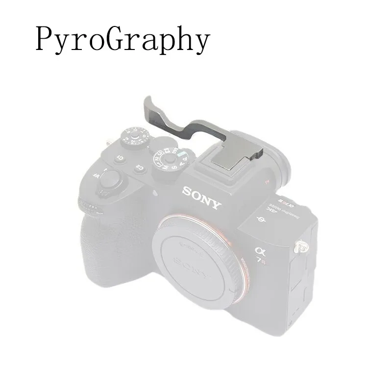 

PyroGraphy A7IV/A7R IV Camera Thumb Handle with Built-in Cold Shoe Mount Protects Hot Shoe Comfortable Grip for Sony A7IV/A7R IV