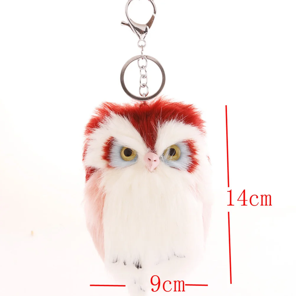 3Pcs Durable Owl Keychain Decor Perfect Birthday Christmas Graduation Gift for Family Friends Yellow Gray