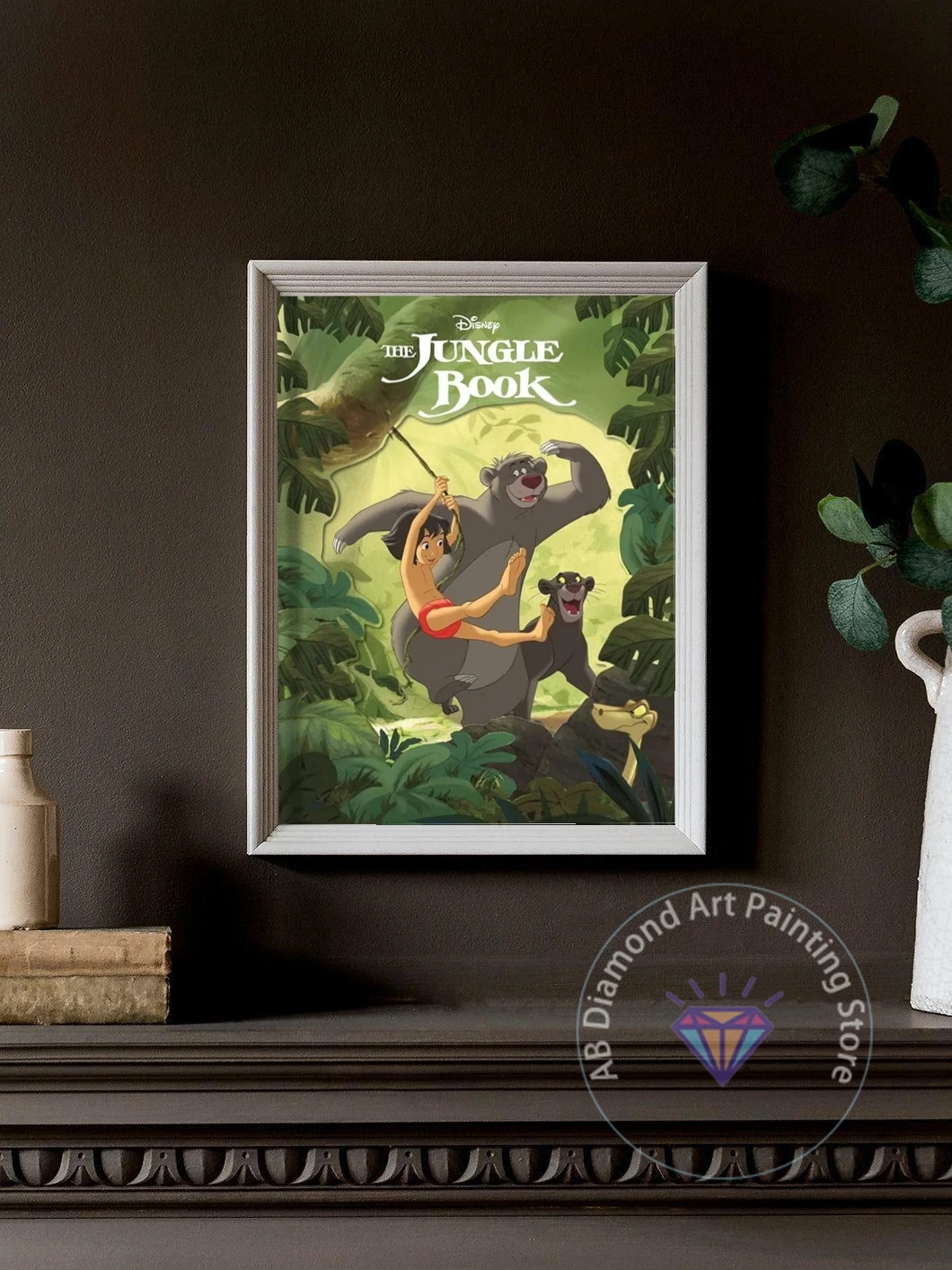 The Jungles Book Mowgli And Baloo Bagheera Diamond Painting Kit 5D DIY Cross Stitch Handmade Art Crafts Home Decor Children Gift