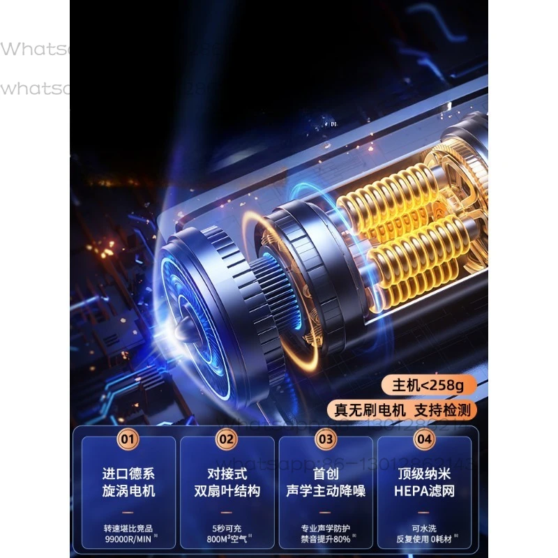 Car vacuum cleaner car large suction power home small handheld car special wireless mini super blowing suction machine