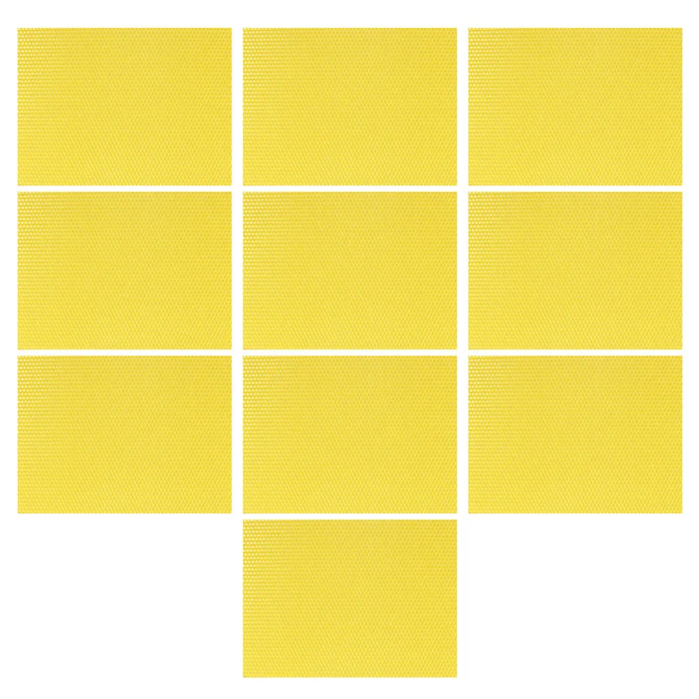 10Pcs Waxed Foundation Sheet for Honeybee Nest Beeswax Extraction Ideal Honeycomb Building Time Saving Beehive Foundation Sheet