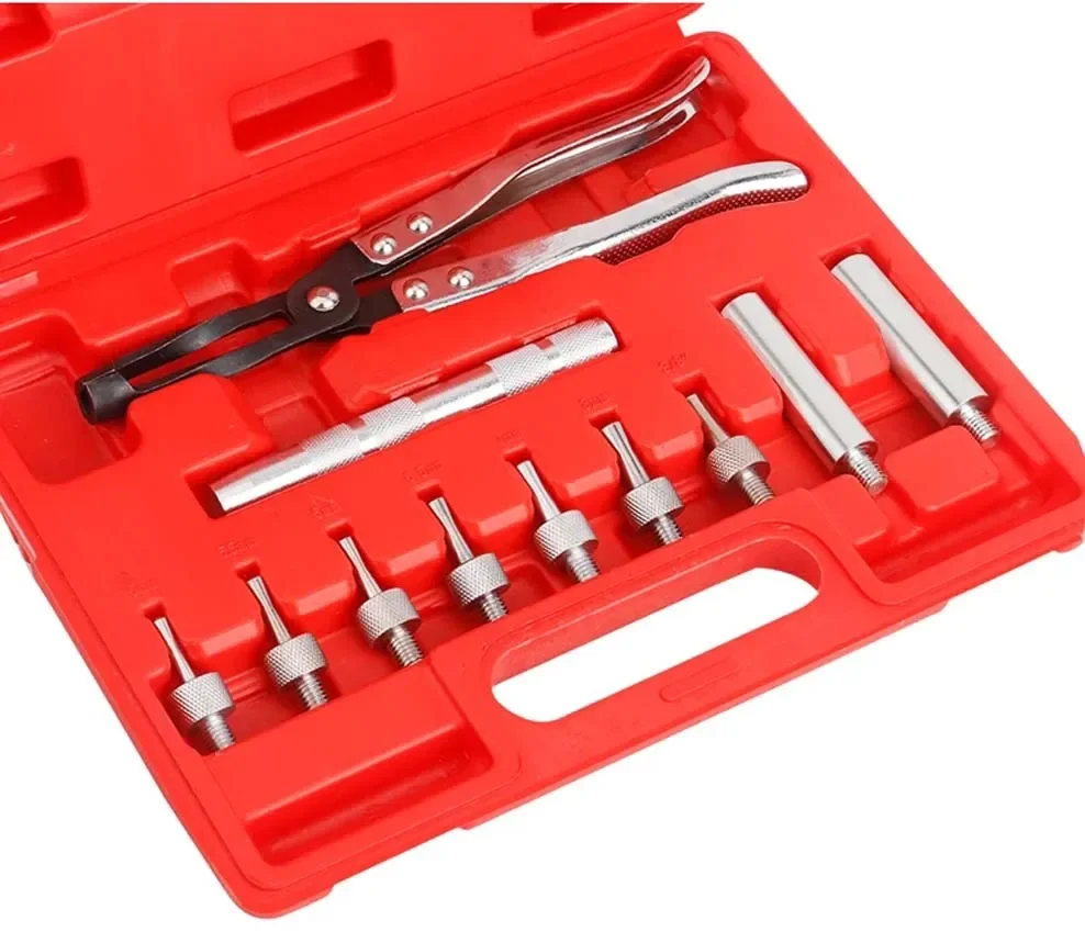 

11pcs valve and oil seal disassembly tool, universal Stem seal removal pliers, 270 mm long tool