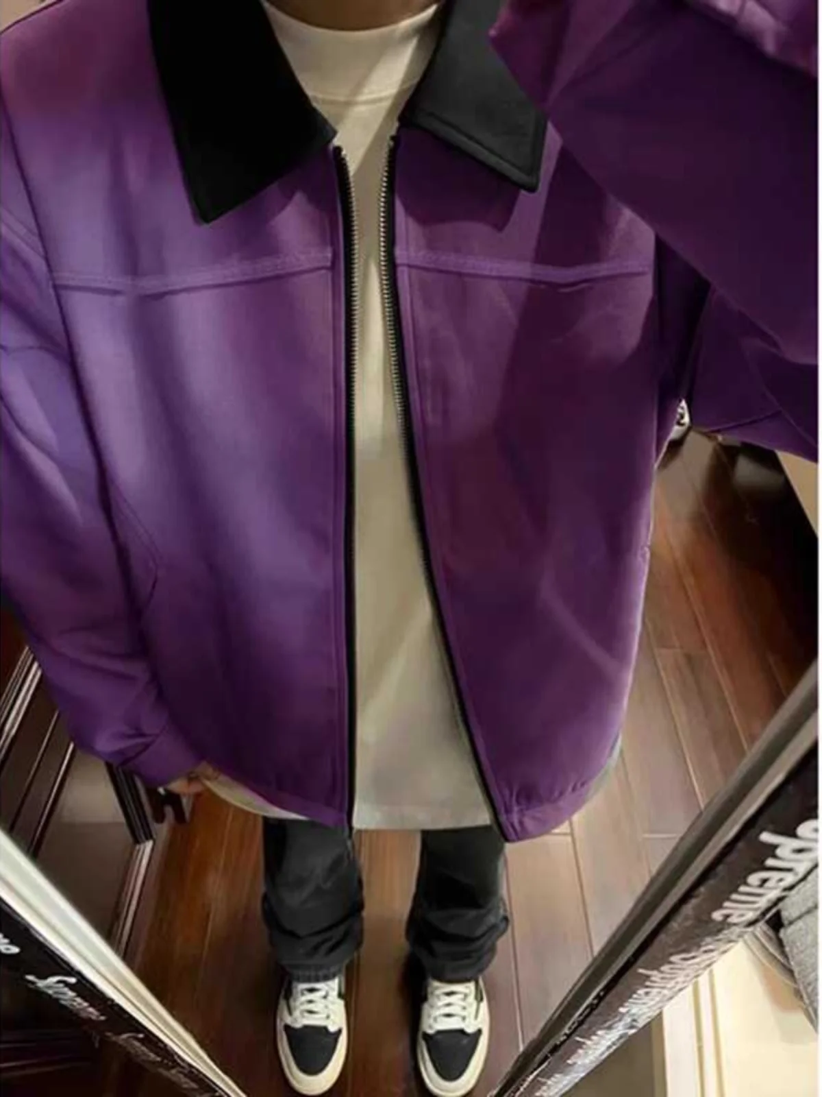 

Фиолетовая мужская винтажная подставка Cleanfit Detroit Jaet на весну и осень, молодежная декоративная пуговица без железа Proc