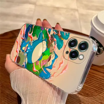 Pouzdro Snorlax Gengar Eevee Anime Pokémon pro Apple iPhone 17 16 15 14 13 12 11 Pro Max 16 Plus 16E 17Air 17Pro Cover Funda 6 nejlepší prodej Pouzdro Snorlax na iPhone - №3