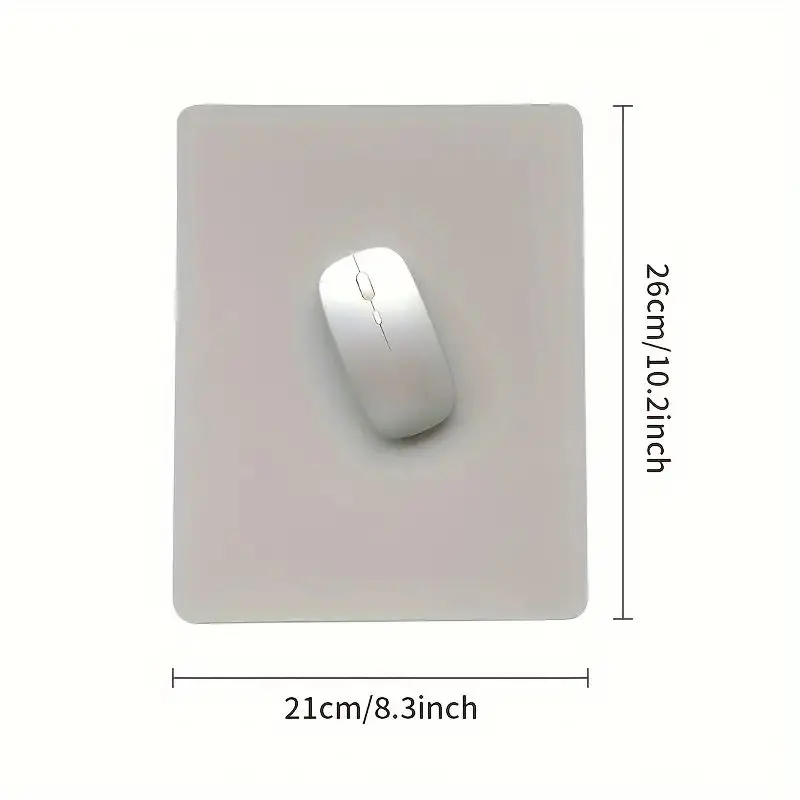 لوحة ماوس من الجلد الصناعي بلون سادة وبسيطة على الموضة لطلاب المكاتب المنزلية