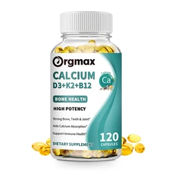 Orgmax VItamin D3K2 Capsule VB 12 Sunshine Vitamin Support Calcium Absorption Bone Teeth Joints Immune Health Weight Management