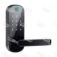 Fingerprint lock indoor wooden door free opening single tongue password lock homestay smart lock APP remote manufacturer