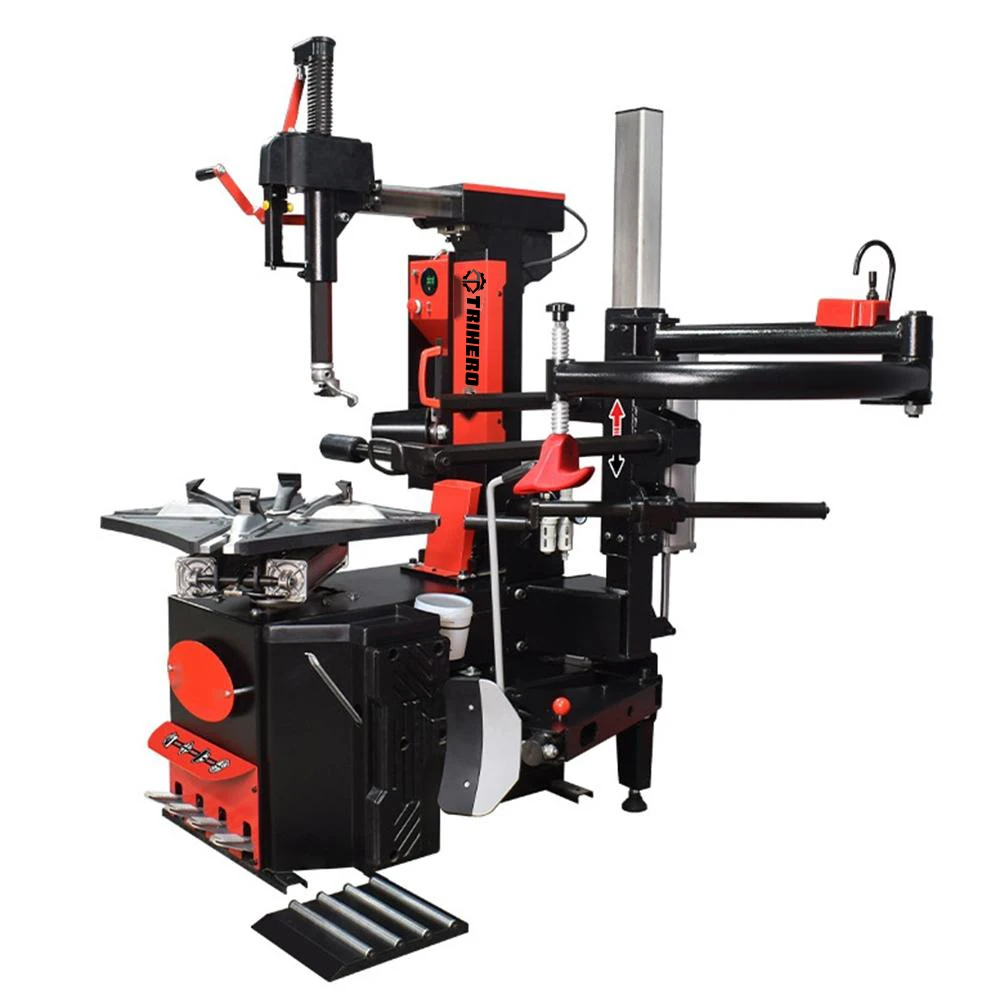 Trihero Factory Price 26 Inch For Tire Changer Fully Auto Lean Back Ce Tyre Changer In Workshop Car Tire Change