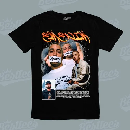 Camiseta SLIM SHADY Marshall Mathers EMINEM RAP R&B HIP-HOP RAPPER Music Band