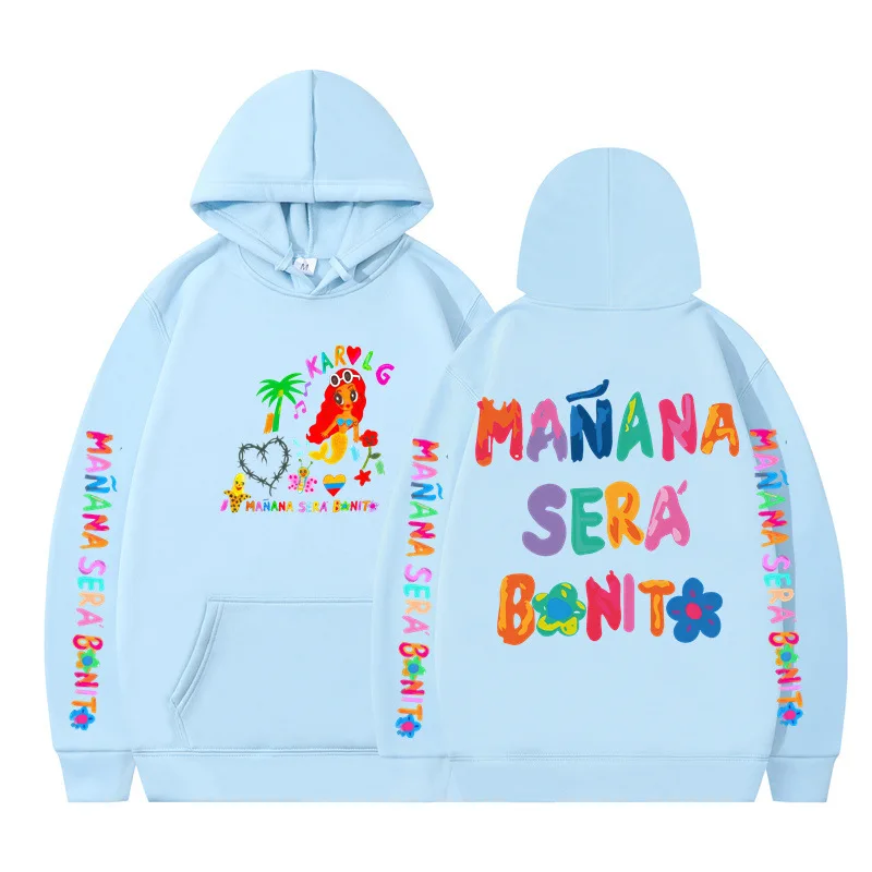 Karol G Manana Sera Bonito Unisex Koppel Hoodies Capuchon Casual Fanclub Sweatshirts Top Sales Street Campus Ademend