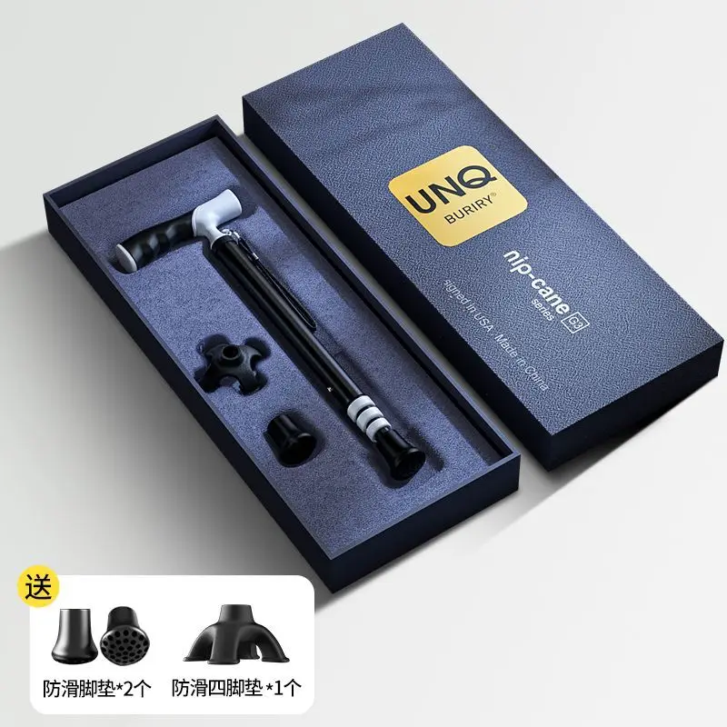 أعواد المشي لمسافات طويلة في الهواء الطلق، عكازات تلسكوبية للمشي لإعادة تأهيل المشي، هدايا خفيفة الوزن للغاية مضادة للانزلاق