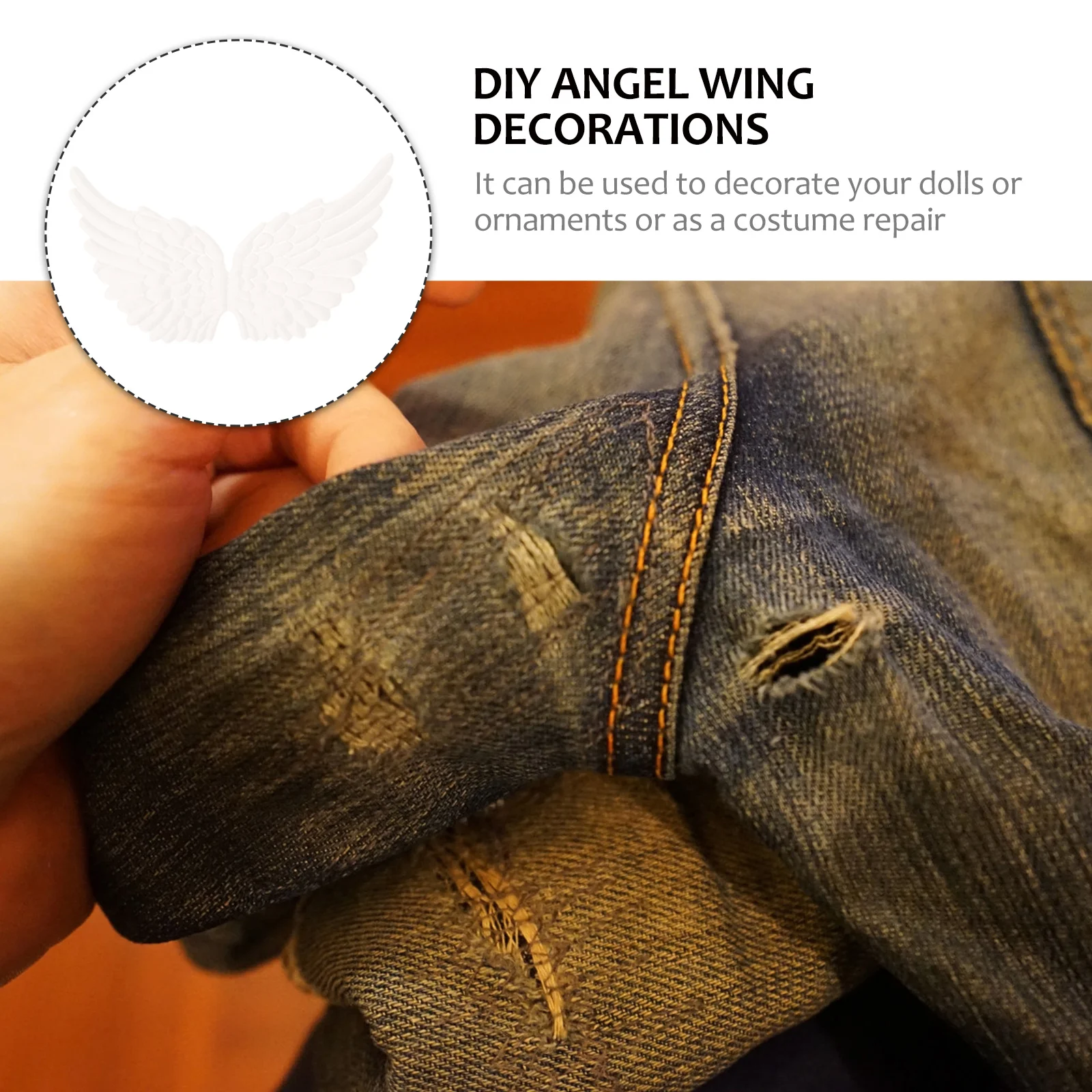 

18Pcs Wing Shape Ornaments Soft Cloth Material DIY Pendant for Warm Atmosphere Home Gathering Memorable Moments Decor