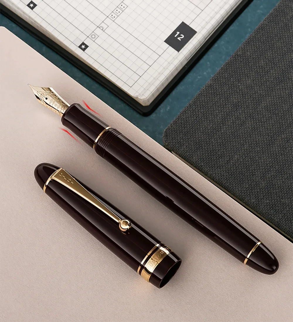 Caneta tinteiro japonesa PILOT 742 série personalizada ouro 14K no