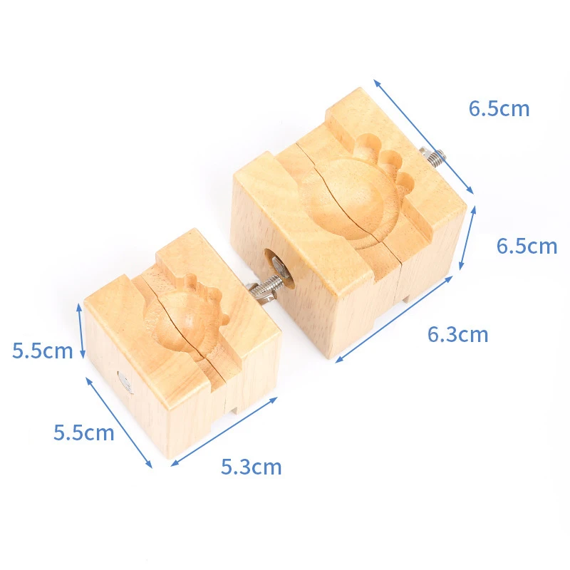 Professional Wooden Watch Case Block Vise Clamp Movement Wood+Stainless Steel Watch Opener Repair Tool Kits for Watchmakers