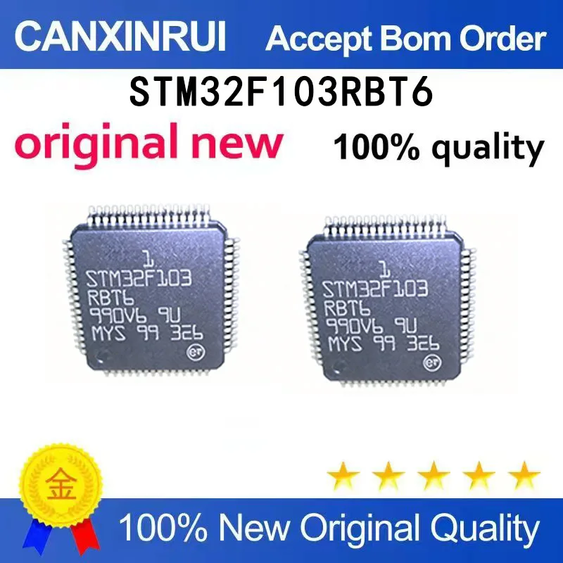 

(5-100 pieces)New stock STM32F103RBT6 QFP