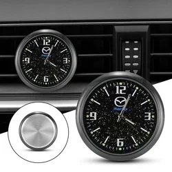 Car Center Console Air Conditioner Quartz Luminous Clock Watch For Mazda 3 6 5 Atenza CX3 CX5 MX5 CX7 Axela CX30 CX90 CX60 CX50
