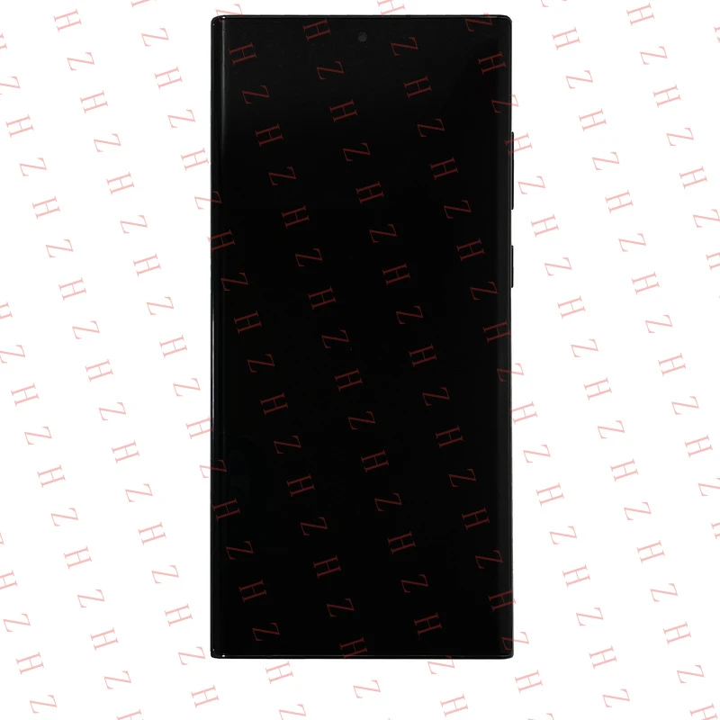 U+ OLED Assembly With Frame Compatible For Samsung Galaxy S22 Ultra5G Phantom Black
