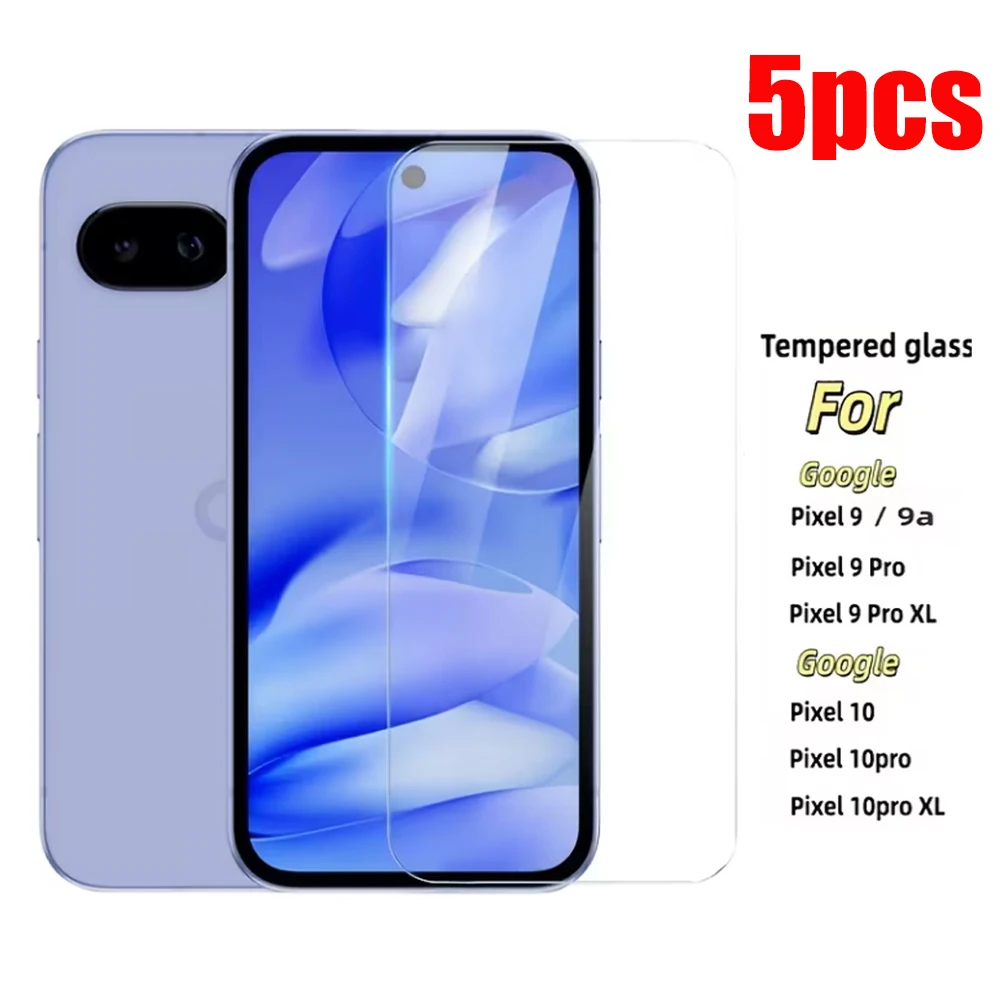 1-5 stücke Gehärtetem Glas Für Google Pixel 9 Pro XL 10 Pro XL 9 10 10 Pro 8 Pro 8 schutz Glas Screen Protector Transparente Film