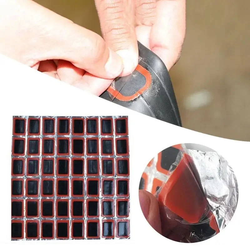 48pcs/set Rubber Puncture Patch Motorcycle Bicycle Tire Repair Patch Inner Tube Puncture Quick Repair Tool Bicycle Accessories view 3