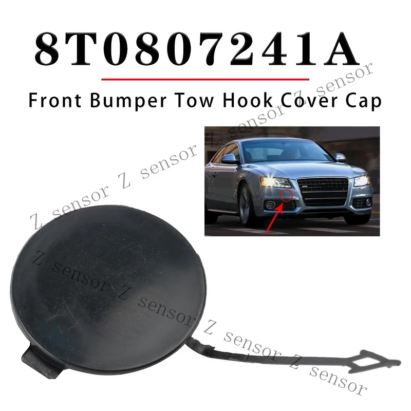 RRR+  Front Bumper Tow Hook Cover Cap 8T0807241A for Audi A5 2008-2011 S-Line F8