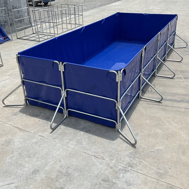 2025년형 강철 파이프 랍스터 탱크 연못 어항 플라스틱 양식장 탱크 새우 양식 농업 장비