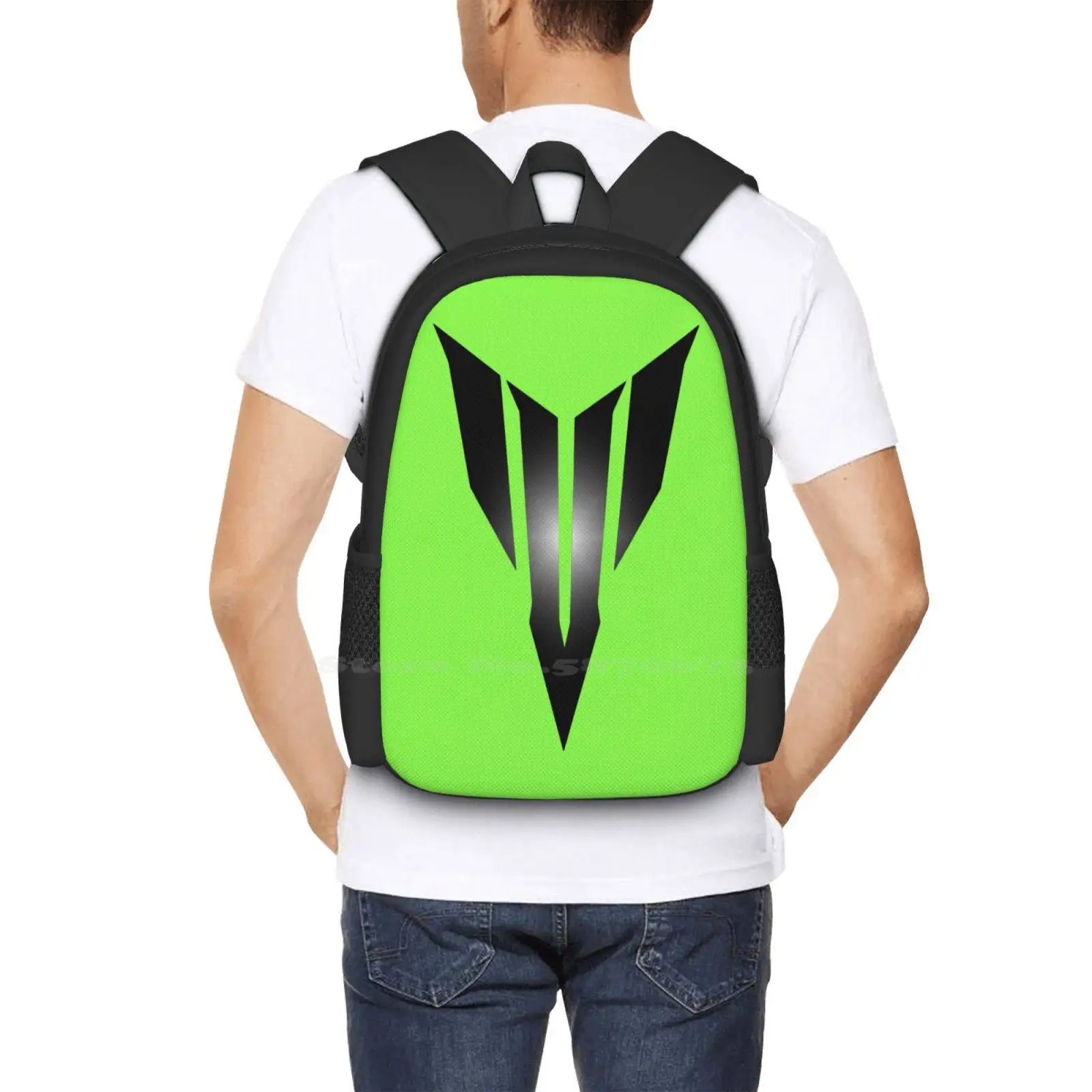 حقيبة ظهر مدرسية ذات سعة كبيرة بشعار Mt Fz حقائب كمبيوتر محمول Mt09 Mt 09 Fz09 Fz 09 Darkside اليابان Logo Masters Torque Mt01 Mt03 Mt07