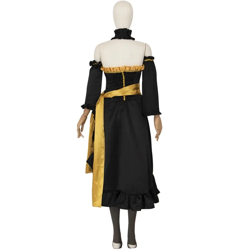 

25COSHOLRAN Women Lucy Heartfilia Default Uniform Cosplay Costume Party Black Dress