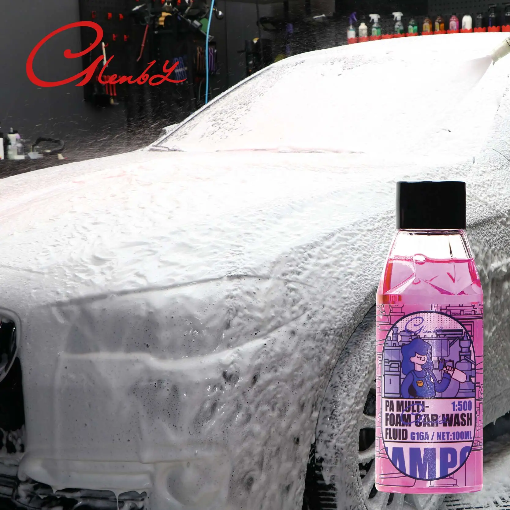 

Концентрированная жидкость для мойки автомобилей, формула высокой пены подходит для пенного пистолета и мытья бочонков и жидких средств по уходу за автомобилем.