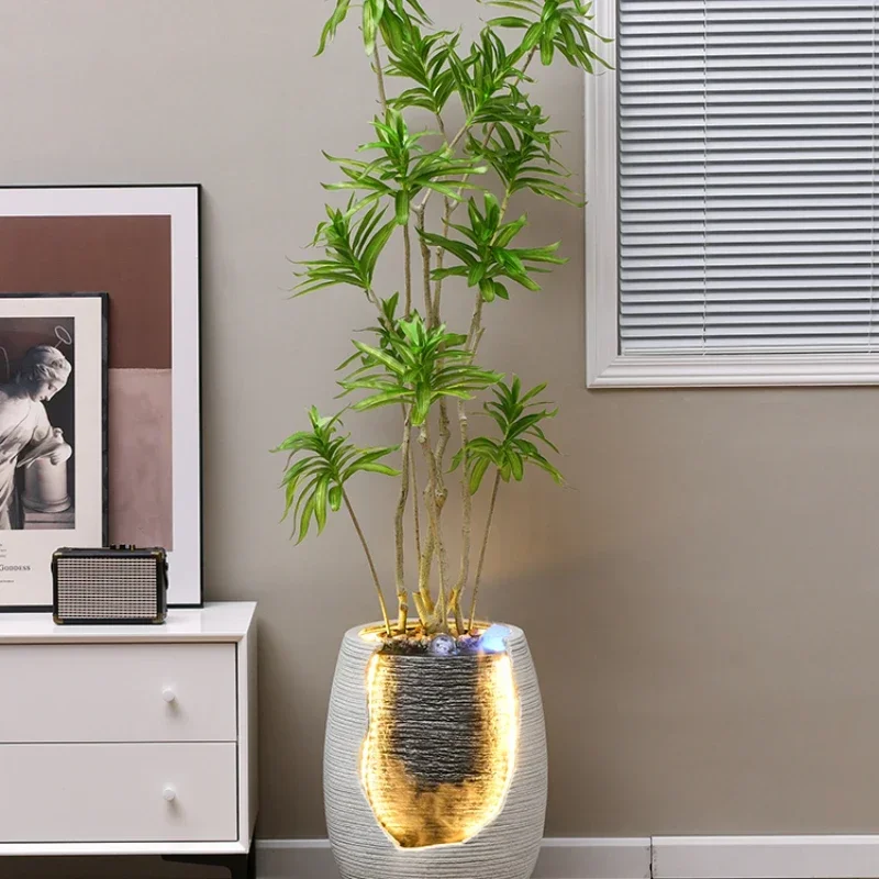 

Hot sales As Endless As Flowing Water Circulating Water Living Room Decorations Floor Humidifier Bonsai Beside TV Cabinet