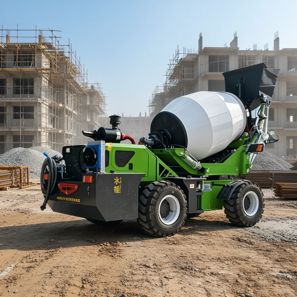 Customized 3.5m³ Self Loading Concrete Mixer Truck High Performance For Building Projects