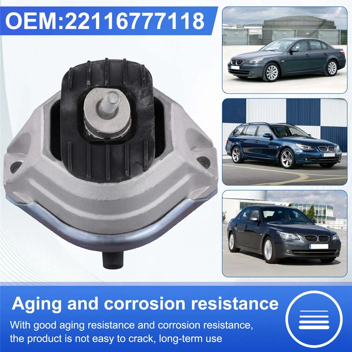 Super Sale 22116777118 Car Engine Bracket Engine Mount for BMW 5' E60 E61 520d 520i 520Li N46 N43 2006-2010