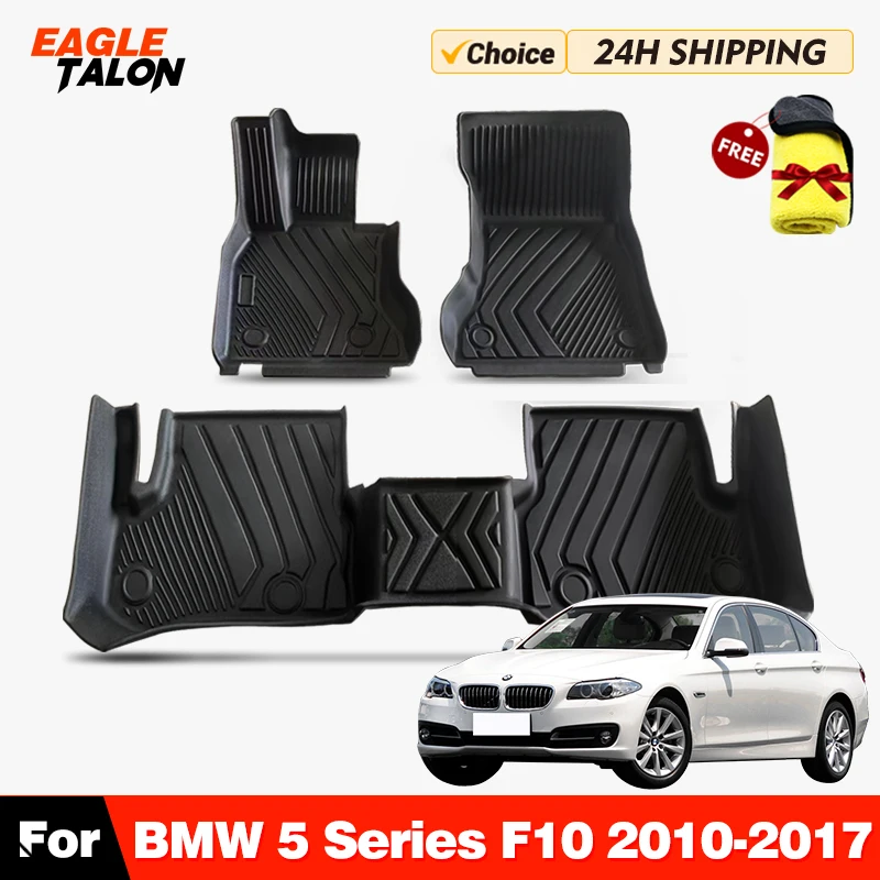 AllWeathr TPE Car Floor Mat For BMW 5 Series F10 2010-2017 2016 2015 2014 2013 2012 Carpet Cover Interior Protector Accessories