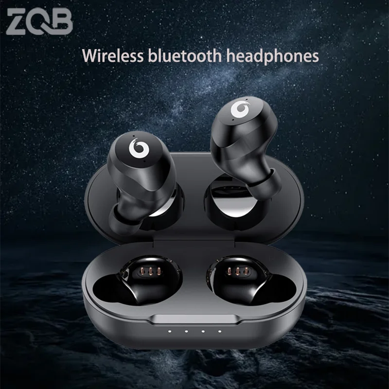 ZQB X9 TWS Wireless Earphones Bluetooth Hidden Headsets BT5.3 Noise Reduction HiFi Stereo Earbuds Work On All Smartphones