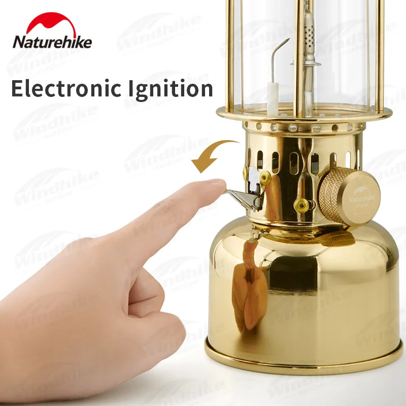 Naturehike Camping Gas Lamp Outdoor Retro Portable 996g Hanging Lantern Ultralight Picnic Hiking Night Light Ignition Device