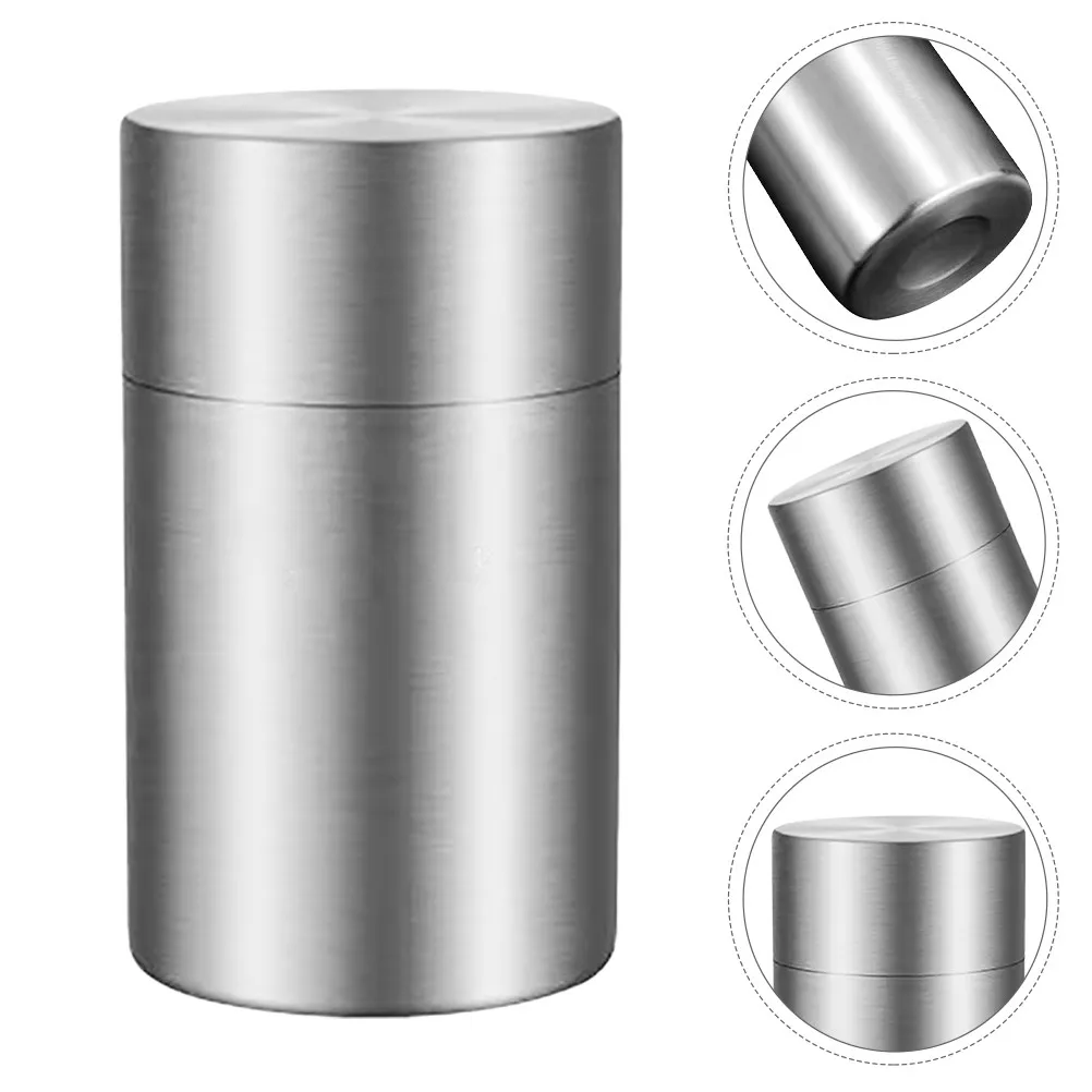 2pcs-stainless-steel-airtight-storage-canister-double-lid-tea-container-for-loose-tea-coffee-spices-herbs-candy-dry-goods
