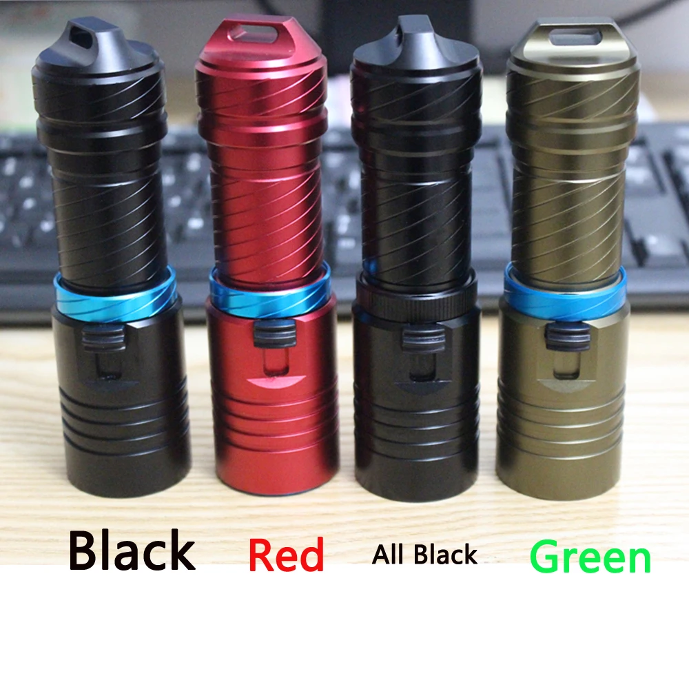 Yellow light L2 LED Diving Flashlight Underwater IPX8 Waterproof 80 Meter Dive Light 26650 Camping Fishing Lamp stepless Dimming