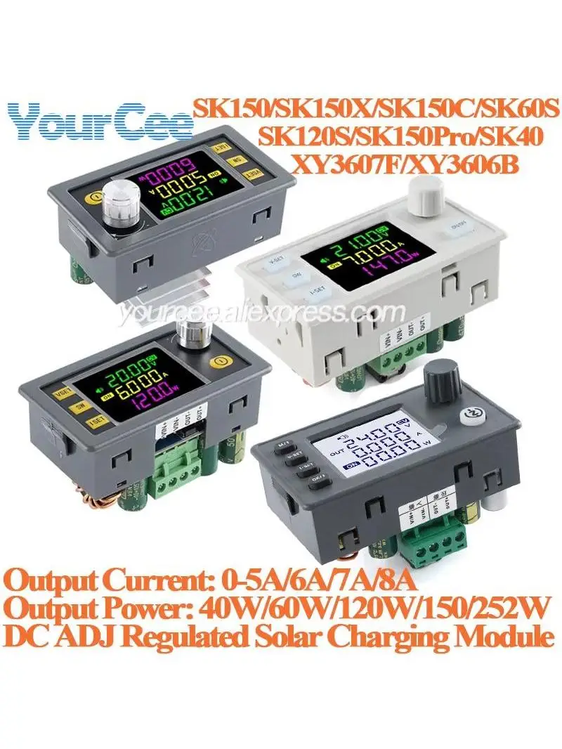 SK150 SK120 SK60 SK150S convertisseur Buck Boost 150W 120W 60W CNC CC CV MPPT puissance DC Module de charge solaire régulé réglable