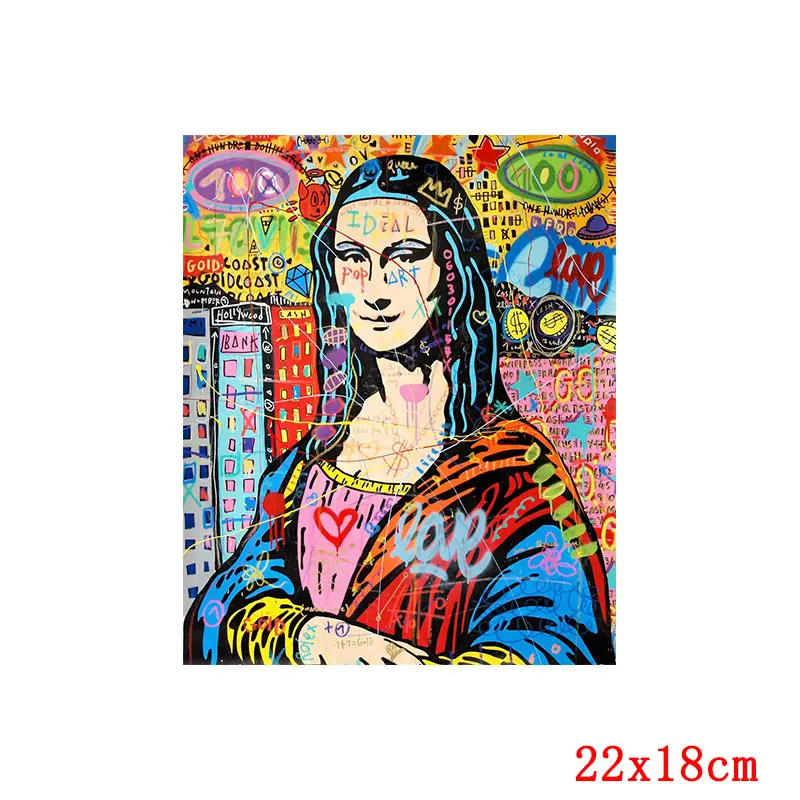 Van Gogh Iron on Transfer For Clothes Oil Painting Applique Thermal Stickers T-shirt Heat Transfer Patches For Clothing DIY