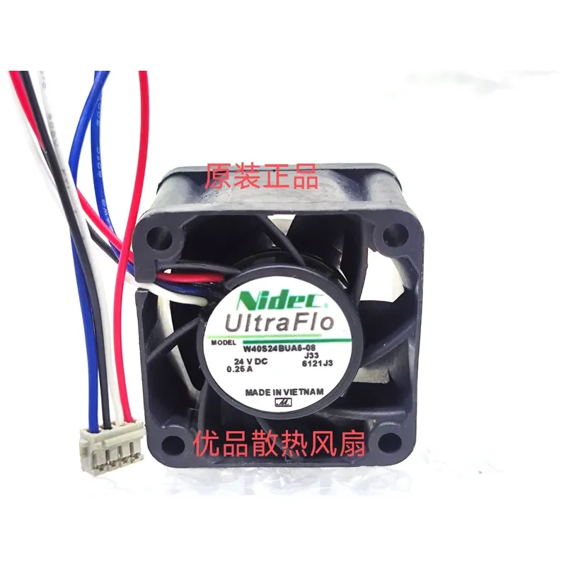 for Nidec W40S24BUA5-08J33/J561 Original 24V 0.25A 4cm Cooling Fan